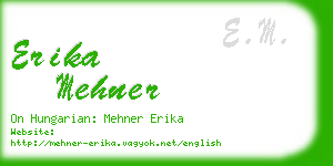 erika mehner business card